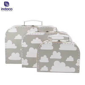 Popular Cardboard Boxes Paper Suitcase <b>Square</b> Gift Best Boxes Packaging Suitcase Gift Box with Handle - Product Image 3