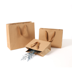 Qualité supérieure vente en gros d'épicerie pliable <span class=keywords><strong>pas</strong></span> <span class=keywords><strong>cher</strong></span> <span class=keywords><strong>kraft</strong></span> brun personnalisé shopping <span class=keywords><strong>sac</strong></span> en papier avec poignées - Product Image 4