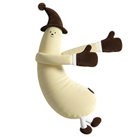 Oreiller de sommeil en coton PP en forme d'aubergine, apaisant et massant, pour adultes et femmes enceintes, avec peluche longue détachable