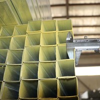 Tubo de Acero Cuadrado Galvanizado de 38x75 al por Mayor, Técnica ERW, Certificado CE, para Aplicaciones Estructurales, Longitud de 12 m
