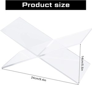 Tùy Chỉnh Gấp Mở Acrylic Cuốn Sách Đứng Chủ Kệ Acrylic CookBook Hiển Thị Đứng - Product Image 2