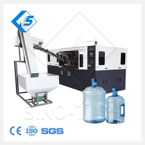 Full automatic 5 gallon blue pet food grade pet beverage blowing machine to make plastic bottled water rack bottle