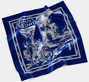 Bufanda de seda con estampado de grabado en madera personalizable, El caballero mecánico y el diseño de Batalla Naval para contar historias de marca, pañuelo para la cabeza de hombre Vintage - Product Image 1