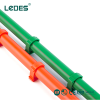 Clip de fixation pour tuyau PPR certifié ISO LEDES, support modulaire en plastique pour fixation de tuyaux d'eau PPR
