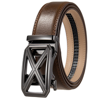 Ceinture en cuir pour homme Ly36-26098 à boucle automatique, modèle tendance, vente chaude