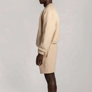 Vêtements de jogging personnalisés <span class=keywords><strong>Short</strong></span> pullover deux pièces Vêtements <span class=keywords><strong>pour</strong></span> hommes Survêtement <span class=keywords><strong>pour</strong></span> hommes Sweat Combinaison de sport unisexe - Product Image 6