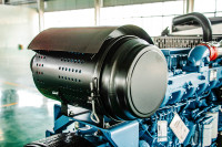Groupe électrogène diesel industriel 6 cylindres 4 temps, puissance de pointe, type ouvert, triphasé, pour chantiers de construction au Vietnam, export OEM