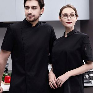 เสื้อแจ็คเก็ตยูนิฟอร์มกันน้ำสำหรับพนักงานโรงแรมร้านอาหาร สีพื้น สำหรับผู้หญิงและผู้ชาย เหมาะสำหรับงานครัวและเชฟ ขายส่ง - Product Image 1