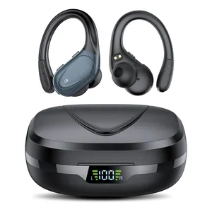 Tiksounds वायरलेस Earhook Headphones के X17 Bulututh व्यायाम चलाने के लिए हेड फोन्स वायरलेस Headphones प्रदर्शन बिजली का नेतृत्व किया