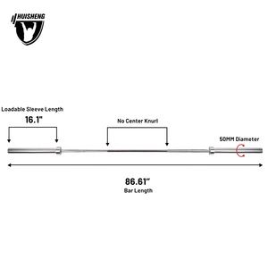 Barra Olímpica de Halterofilia de Alta Calidad, Peso Regular, Cromada, de Acero de Alta Resistencia, 1500 LB, para Hombre - Product Image 1