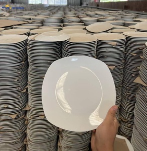 Platos Cuadrados Blancos de Cerámica de 10.5 Pulgadas al por Mayor, Platos Planos de Porcelana para Restaurantes, Hoteles, Stock de Fábrica, Baratos al por Mayor - Product Image 6