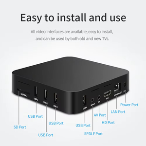 MXQ-PRO Android 9.0 ATV Box 4K/2K vidéo en ligne 2.4G Wifi Assistant vocal Quad Core processeur nouvelle génération décodeur pour TV - Product Image 3