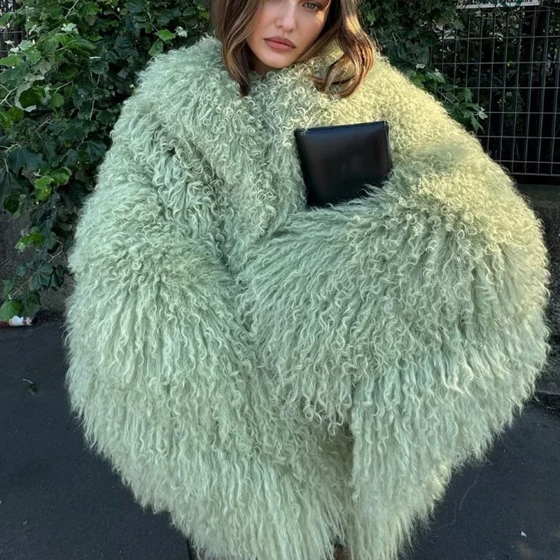 Shaggy Faux Plus Size Fake Fur Jackets Womens Sherpa Coat Long Buy