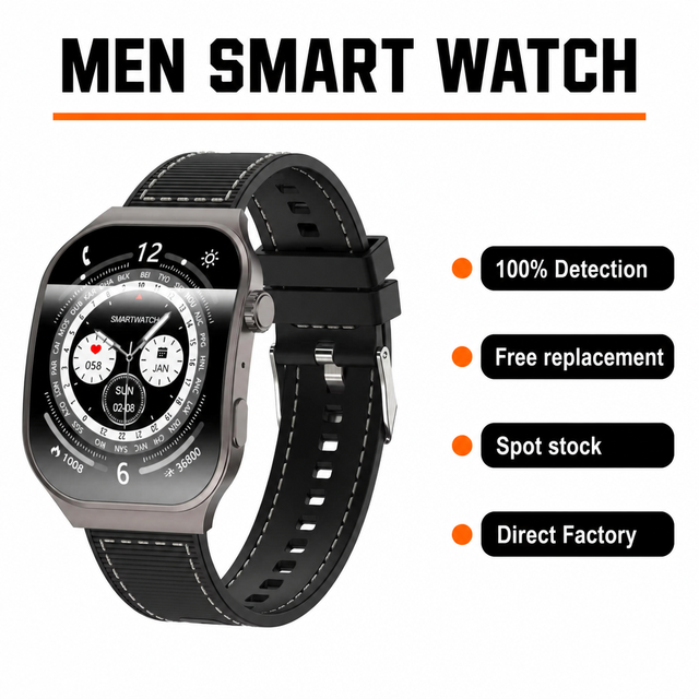 2026 C49PRO Men's Smart Watch 2.01 Inch Curved Screen BT Call IP68 Waterproof Message Reminder Sports 220mAh Wireless Charging