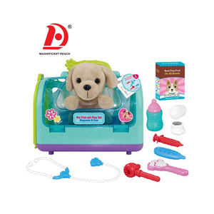 HUADA pil işletilen Pet bakım seti çocuklar akıllı peluş Pet köpek oyuncak sesler ile müzik tıbbi cihazlar - Product Image 1