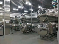 Stérilisateur de lots d'autoclave horizontal de nouvelle condition pour la machine de stérilisation de cornue de bocal en verre de viande d'aliments en conserve