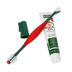 Ensemble brosse à dents et <span class=keywords><strong>dentifrice</strong></span> 3 en 1 <span class=keywords><strong>pour</strong></span> animaux de compagnie Kit de brosse à dents bon marché <span class=keywords><strong>pour</strong></span> le nettoyage buccal des chiens - Product Image 2