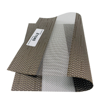 Tissu pour stores zébrés modernes de haute qualité, double couche, pour stores enrouleurs