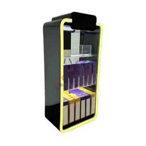 Mode Trendy Tabakswinkel Aanrecht 3 Lagen Display Rookkast Acryl Vitrine Led Display Stands