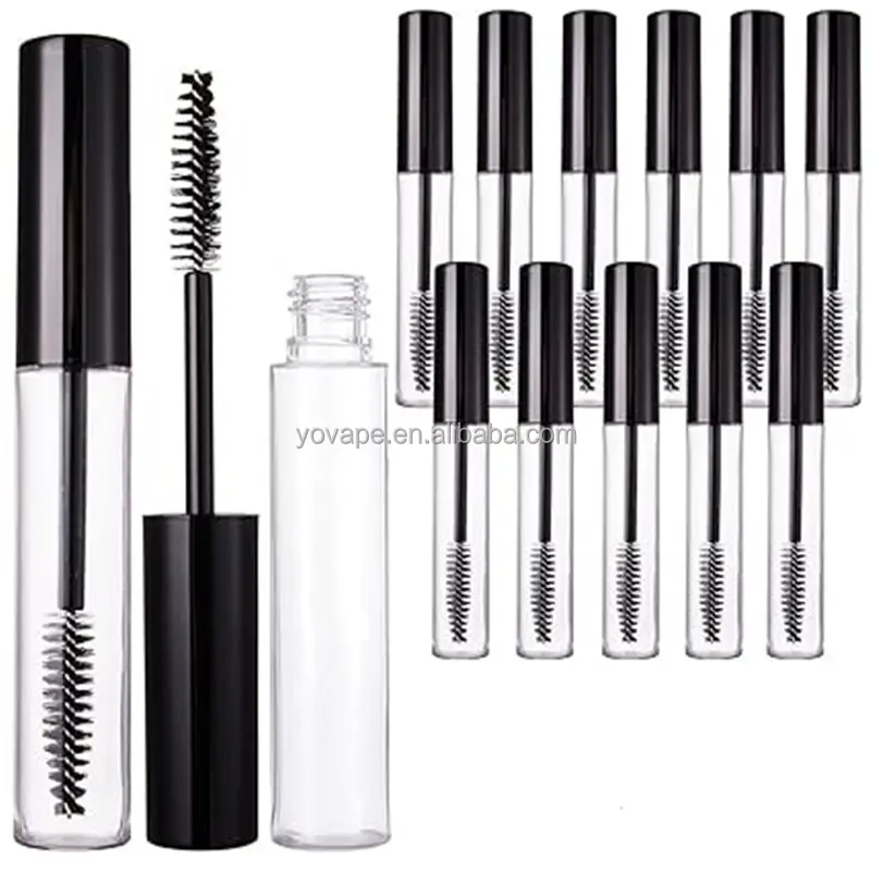 Refillable lông mi kem container 5ml 8ml DIY mỹ phẩm chai cho lông mày tăng trưởng huyết thanh dầu rỗng Mascara ống với bàn chải Cây Đũa phép