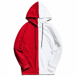 Sweat-shirt à capuche blanc personnalisé en gros avec sublimation 100% coton pour le printemps et l'automne - Product Image 1