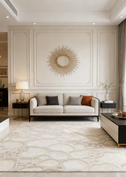 Tapis Jacquard Tissé Wilton de Haute Qualité, Intérieur, en Polyacrylonitrile, Fabriqué à la Machine, Écologique, Résistant au Feu, Antidérapant, pour la Maison