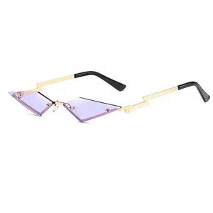 Fabricación Venta caliente sin montura pequeña de ojo de <span class=keywords><strong>gato</strong></span> <span class=keywords><strong>gafas</strong></span> de sol Diamante de moda <span class=keywords><strong>gafas</strong></span> de sol de las mujeres 2020 - Product Image 4