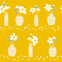 Design de mode 2020, petite marguerite, petite fleur, style numérique, tissu imprimé personnalisé pour rideau de housse d'oreiller