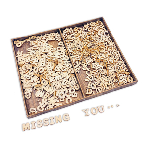 Mini lettres <span class=keywords><strong>en</strong></span> <span class=keywords><strong>bois</strong></span> et chiffres <span class=keywords><strong>en</strong></span> <span class=keywords><strong>bois</strong></span> non finis avec plateau de rangement rustique pour scrapbooking, artisanat DIY, cadeaux faits <span class=keywords><strong>maison</strong></span> - Product Image 6