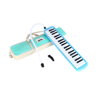 37-Key Wind Keyboard Piano School Teaching Musical Instrument Melodica with PU Leather Bag Instrument Accessories