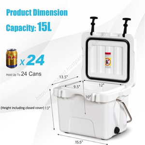 Glacière isotherme moderne de 20 litres pour maison intelligente, capacité 24 canettes, avec porte-gobelets thermiques portables pour aliments et boissons, en PE, vente en gros - Product Image 3