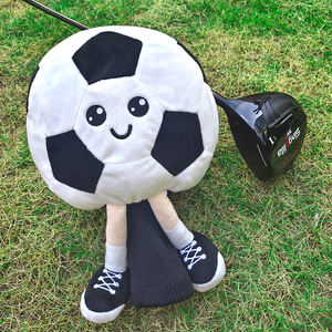 Kunden spezifische Animal Golf Kopf bedeckung für Fahrer Einzigartige Doll Golf <span class=keywords><strong>Head</strong></span> <span class=keywords><strong>cover</strong></span> mit Fußball motiven - Product Image 2