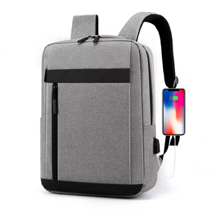 Sac à dos promotionnel personnalisé avec logo, unisexe, imperméable, en tissu Oxford, à fermeture éclair, antivol, 20-39L, avec chargeur USB, léger - Product Image 3