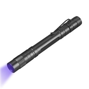 Linterna UV LED de Alta Potencia 3W 365nm, Mini Linterna UV de Bolsillo con Clip, Lente con Filtro Negro, para Curado de Uñas y Detección de Dinero - Product Image 3