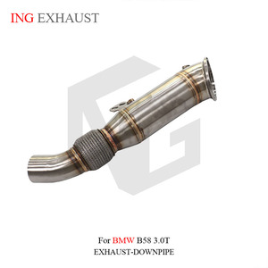 ING para <span class=keywords><strong>BMW</strong></span> B58 3,0 T Tubo de escape de bajada Tubo de acero inoxidable sin escudo térmico Piezas de rendimiento automático al por mayor de alta calidad - Product Image 3