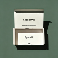 Boîte d'expédition pour vêtements avec logo personnalisé, bande déchirable, fermeture éclair, insert en papier personnalisable, marquage à chaud et pelliculage mat