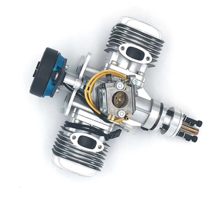 DLE60 60CC Twin UAV Engine <b>Gasoline</b> Twin Cylinder Engine with 14V 180W Power Generator System Model Aircraft - Product Image 2