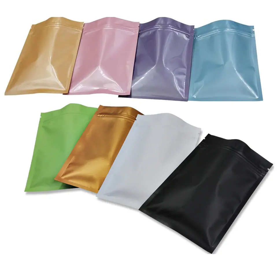 Matter Ziplock 3 côté joint sac emballage pour Grain Snack thé noix riz réutilisable fermeture éclair Poly Mylar sacs Mailer vêtements emballage