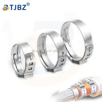Collier de serrage monobloc en acier inoxydable pour tuyau hydraulique automobile et collier de serrage pour tuyau d'huile