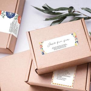 Maßgefertigte Wasserdichte Verpackungsbox mit Logodruck, Siegel und Dankeschön-Aufkleber für Werbezwecke mit UV-Laminierung - Product Image 3