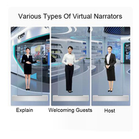 Robots comerciales interactivos inteligentes THLEE, bienvenida virtual a los invitados, Robot, ventana de vidrio, publicidad, pantalla transparente