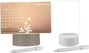 Luz Nocturna LED DIY con Tablero de Mensajes, Acrílico ABS, Fuente de Alimentación Enchufable para Dormitorio, Creativa, 3D, Reutilizable, Regalo - Product Image 2
