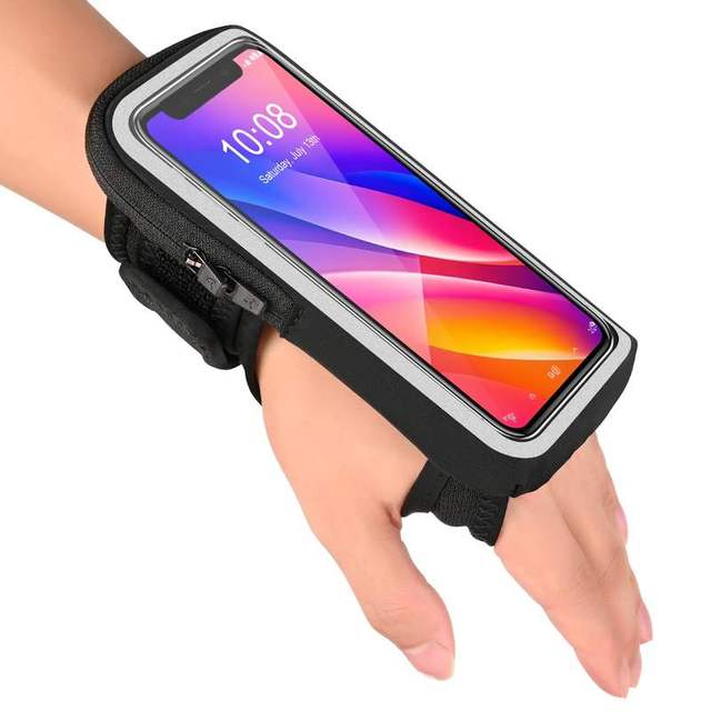 Running Armband for Men Women, Waterproof Sweatproof Phone Arm Bag with Wallet, Sports Fitness Arm Sleeve