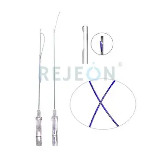 REJEON fios tensores pdo faciales pdo / plla / pcl 19g 38毫米60毫米外科缝合针带线