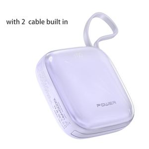 Batería Externa Pps de 10000 mAh de Alta Capacidad, Diseño Compacto, Carga Súper Rápida de 35 W, Portátil, de PVC y Polímero de Litio, con Cable Doble - Product Image 2