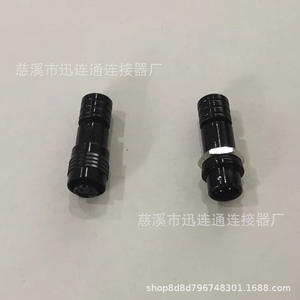 Connecteur M6 à verrouillage automatique rapide Push-Pull, noir, 2, 3, 4, 5 broches, pour aviation, M6, 10A, 1000V - Product Image 2