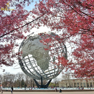 Décor de jardin extérieur Terre Grande sculpture de globe du <span class=keywords><strong>monde</strong></span> en acier inoxydable - Product Image 2