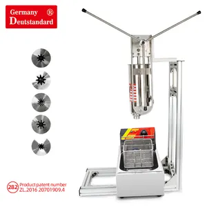 Stainless steel churros machine automatic spanish churro churrera maker with fryer