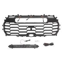 Nouvelle calandre avant noire mate en ABS pour 2023+ – Accessoire extérieur automobile tout-terrain avec bande lumineuse LED blanche
