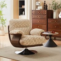 Fauteuil pivotant design avec structure métallique, une place, mobilier de luxe pour hôtel, appartement, salon, fauteuil d'appoint confortable
